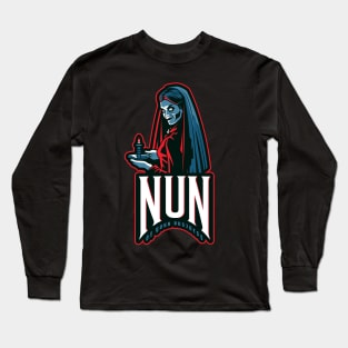 Creepy Horror "Nun Of Your Business" Sarcastic Long Sleeve T-Shirt